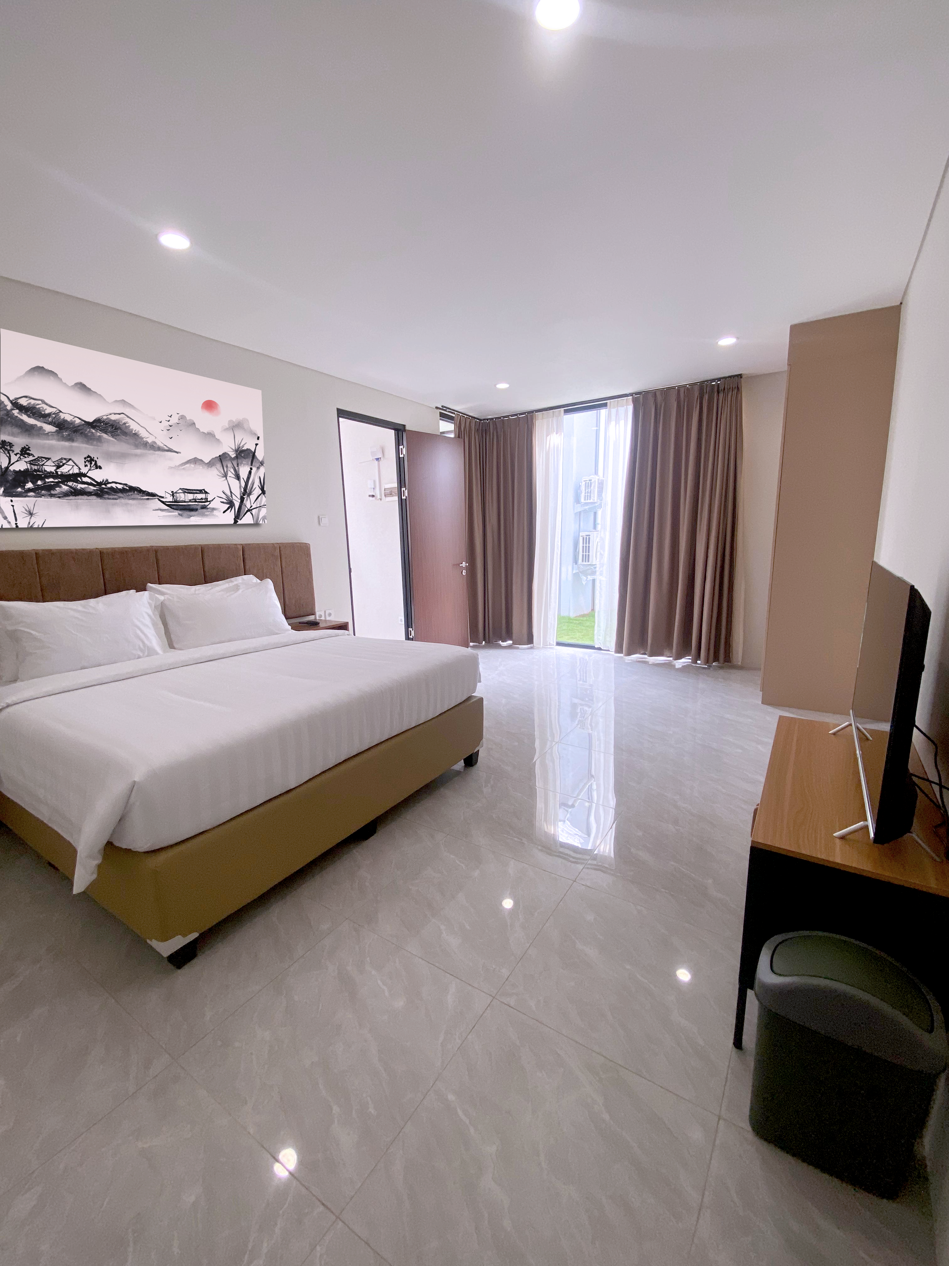 Bungalow 2 Bedrooms bedroom with king-size bed
